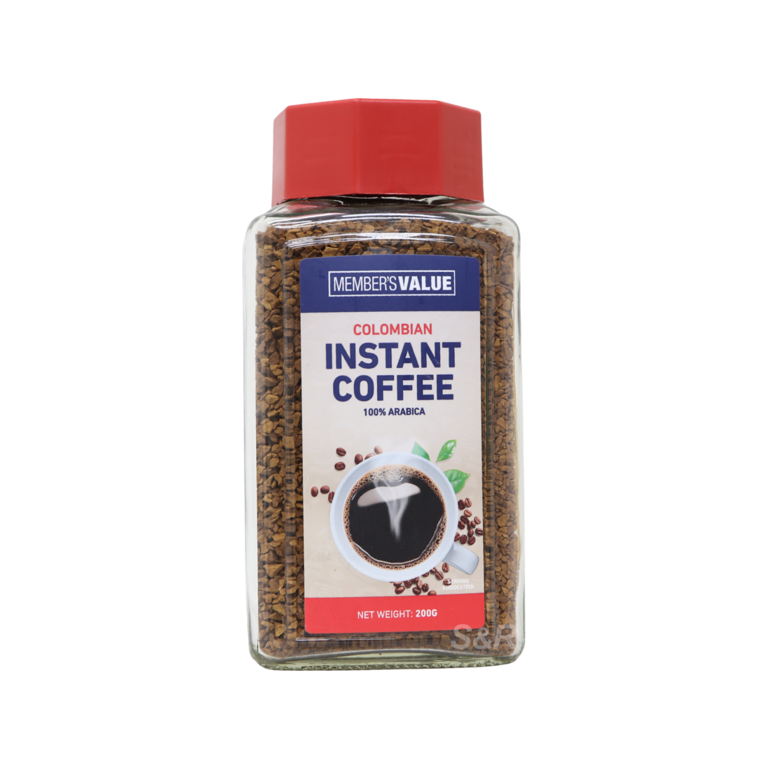 Member's Value 100% Colombian Regular Instant Coffee 200g